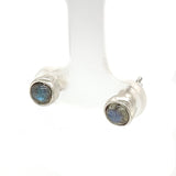 Labradorite Round Stud Earrings