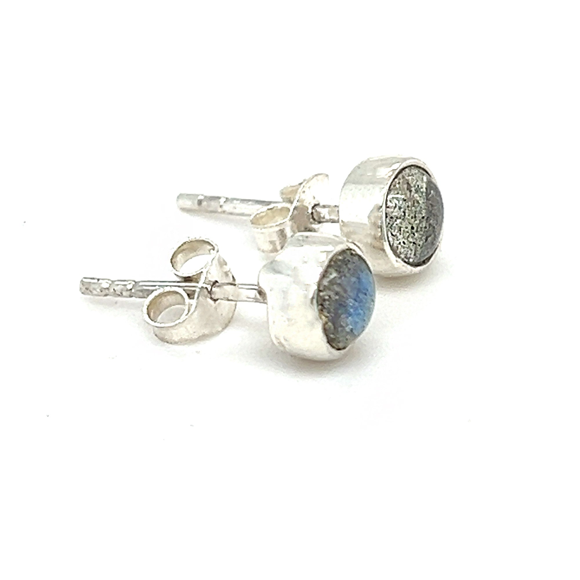 Labradorite Round Stud Earrings