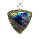 Blue Flash Labradorite Sterling Silver Pendant