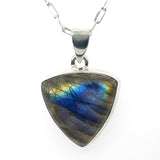 Blue Flash Labradorite Sterling Silver Pendant