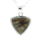 Blue Flash Labradorite Sterling Silver Pendant