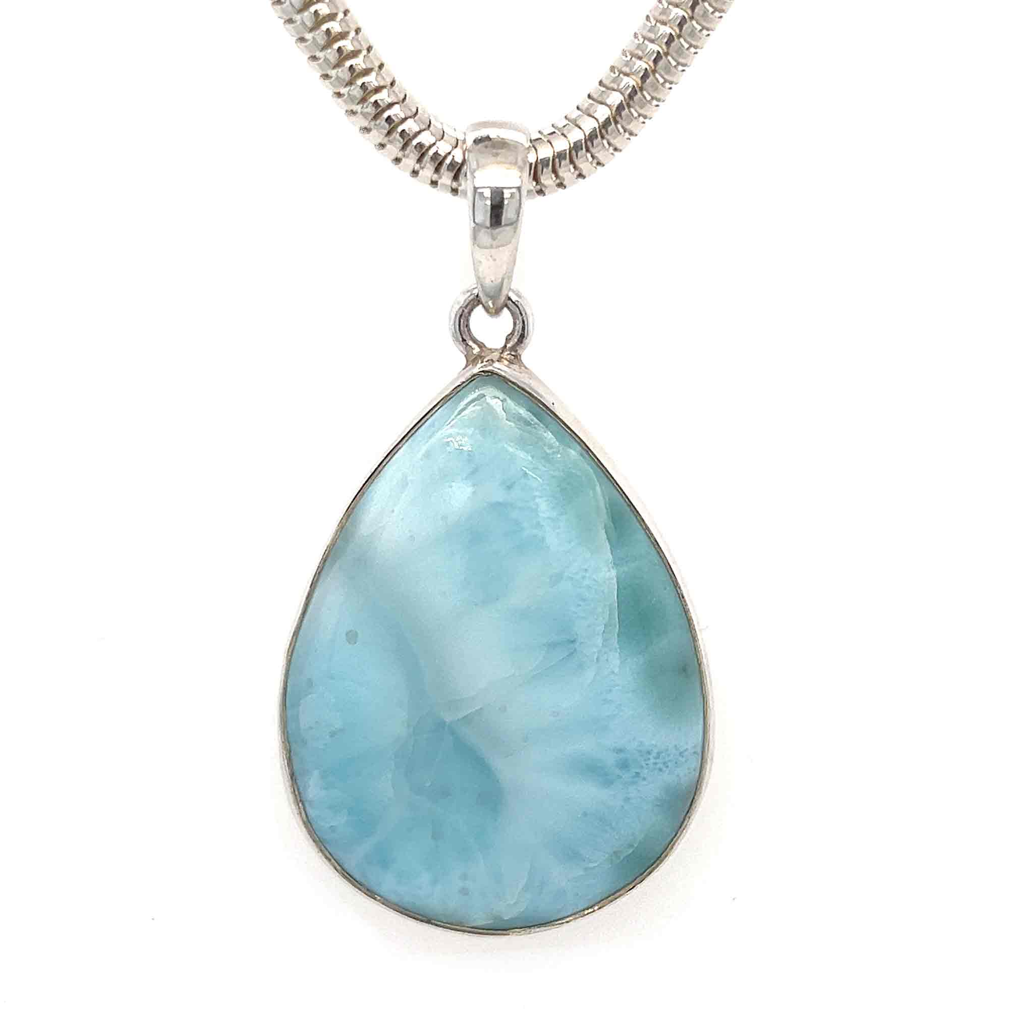 Larimar Silver Necklace