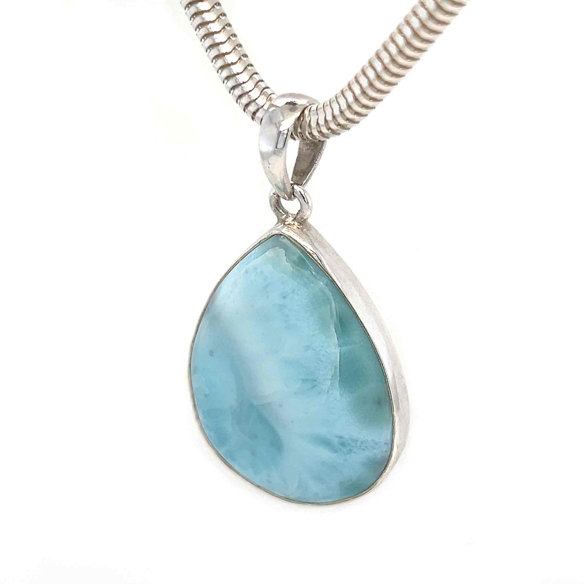 Larimar Silver Necklace