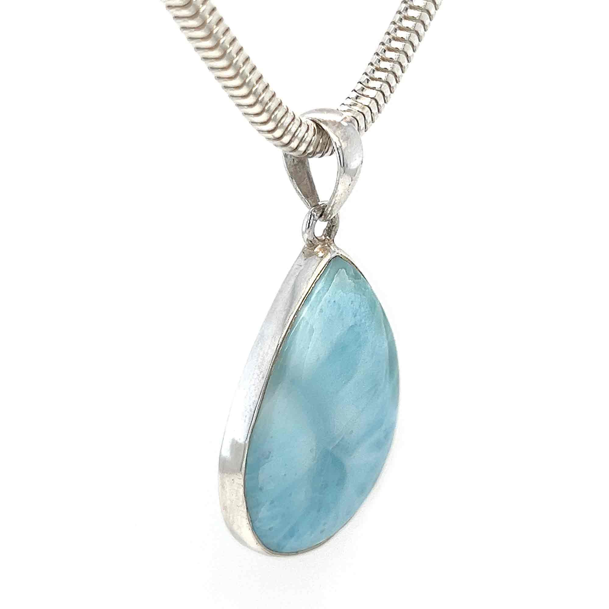 Larimar Silver Necklace