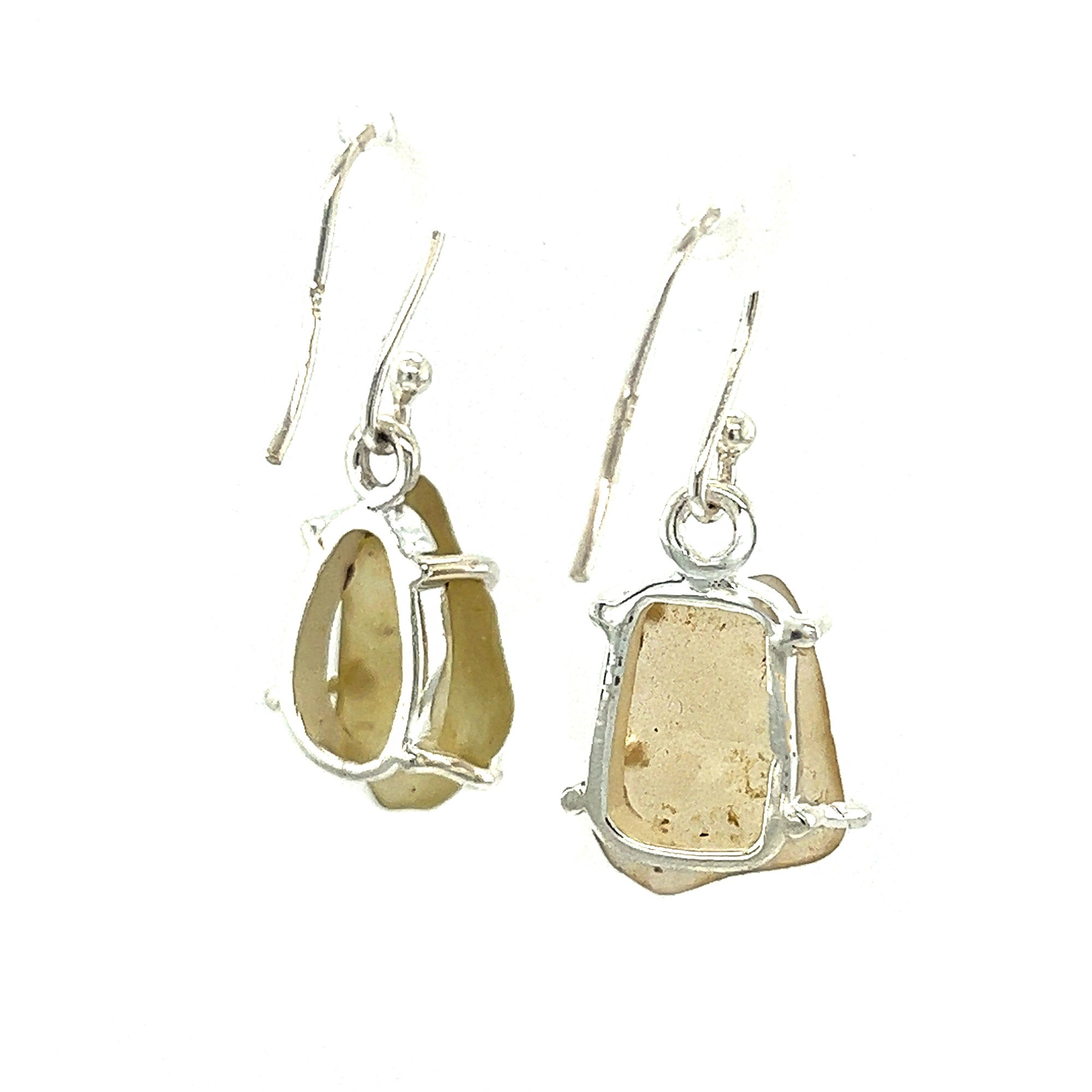 Libyan Gold Tektite Drop Earrings