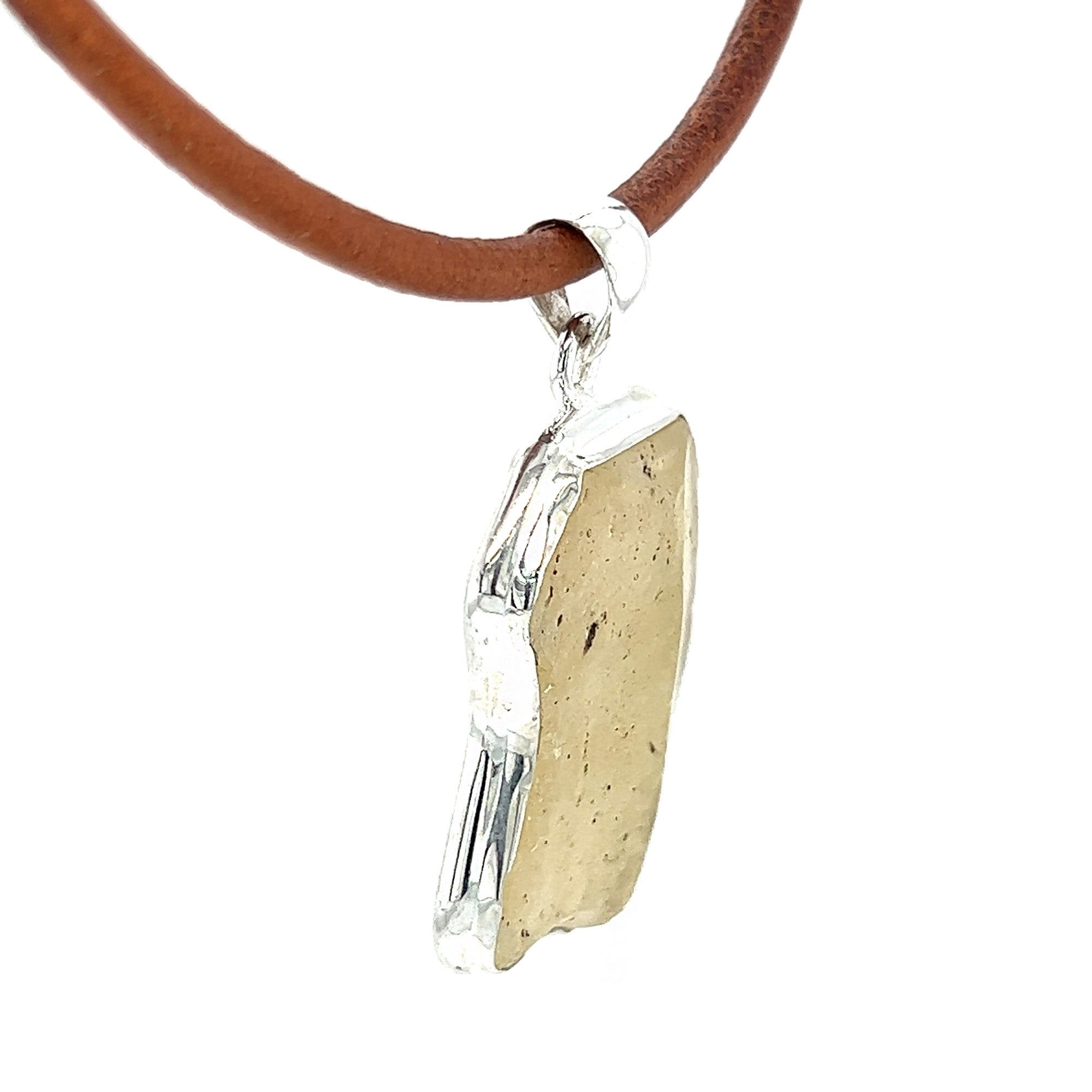 Libyan Desert Glass Statement Pendant