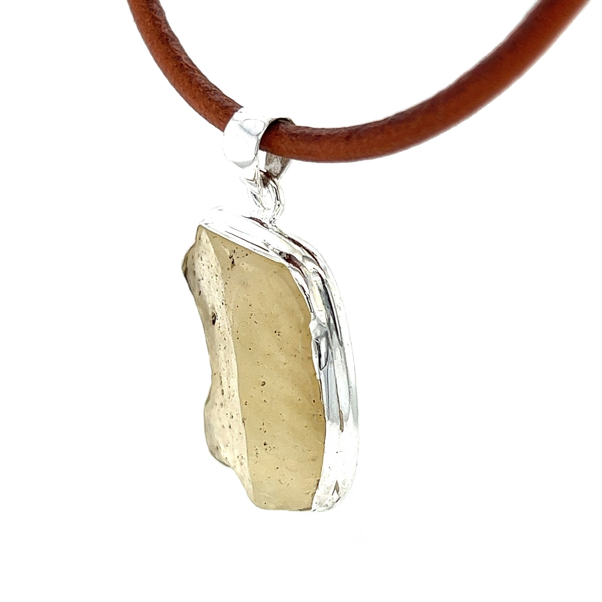 Libyan Desert Glass Statement Pendant