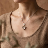 Faceted Libyan Desert Glass Sterling Silver Pendant