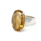 Citrine Faceted Ring