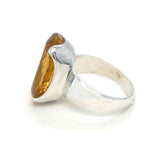 Citrine Faceted Ring