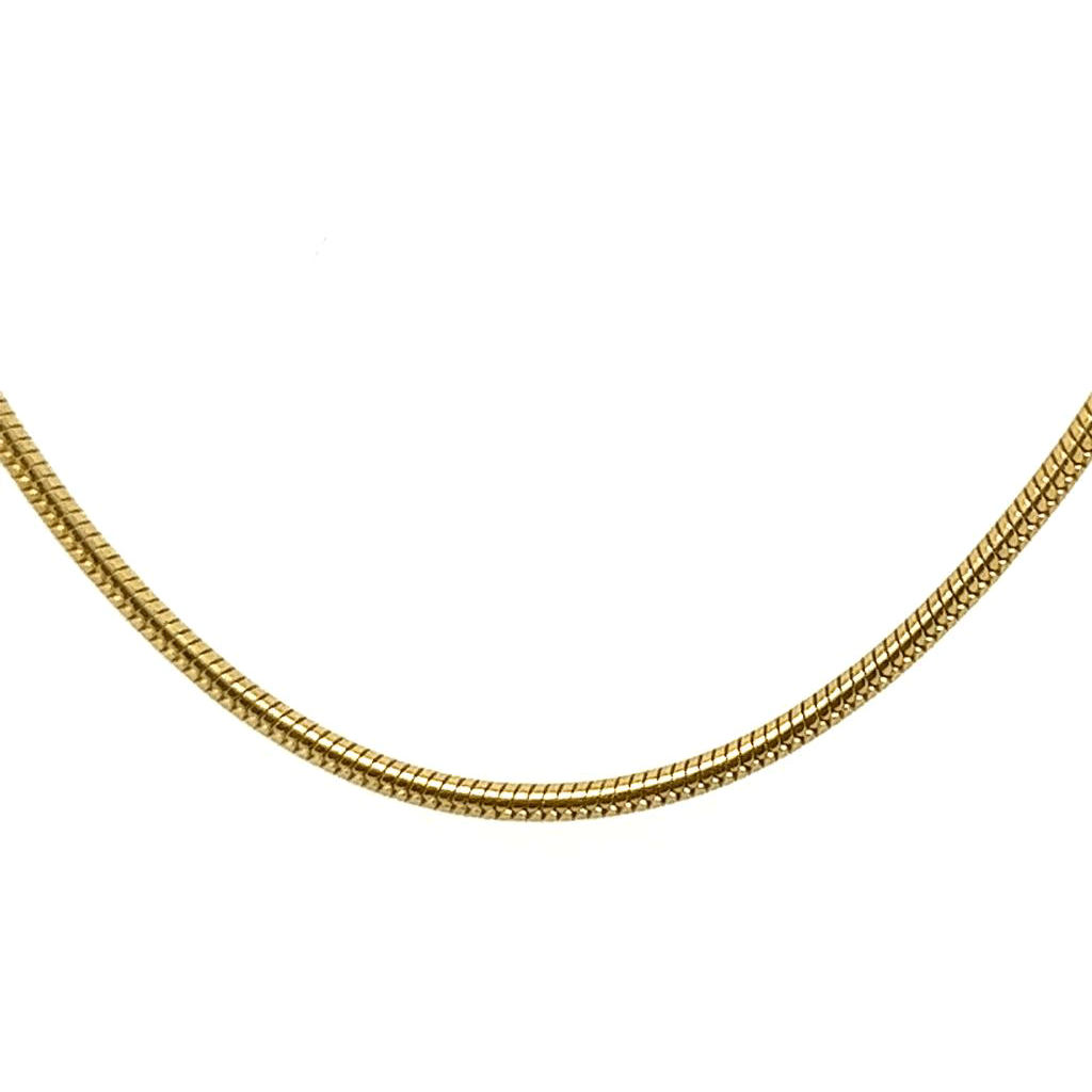 18" Gold Plated Snake Chain