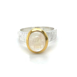 Moonstone Gold/Silver Ring