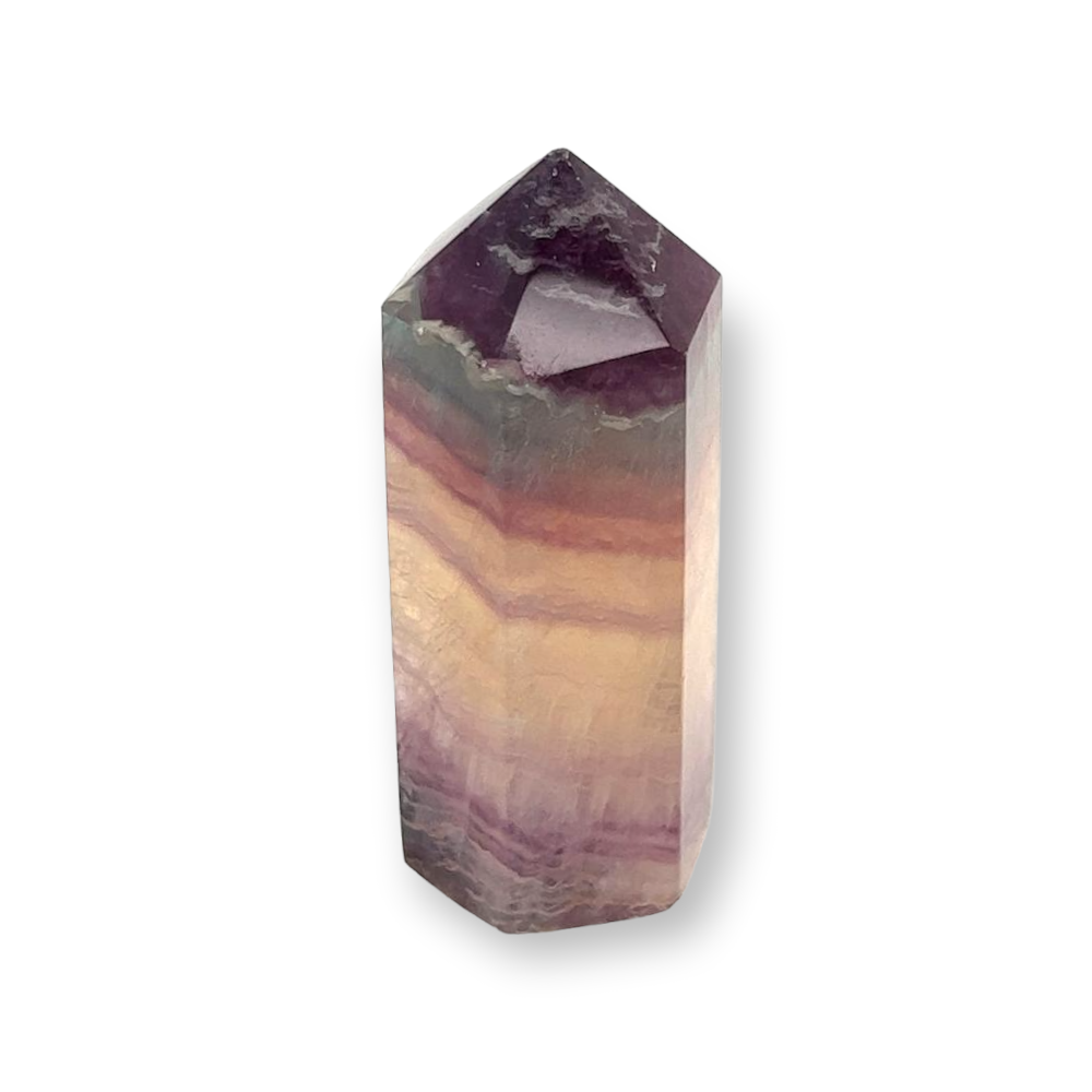 Polished Rainbow Fluorite Obelisk