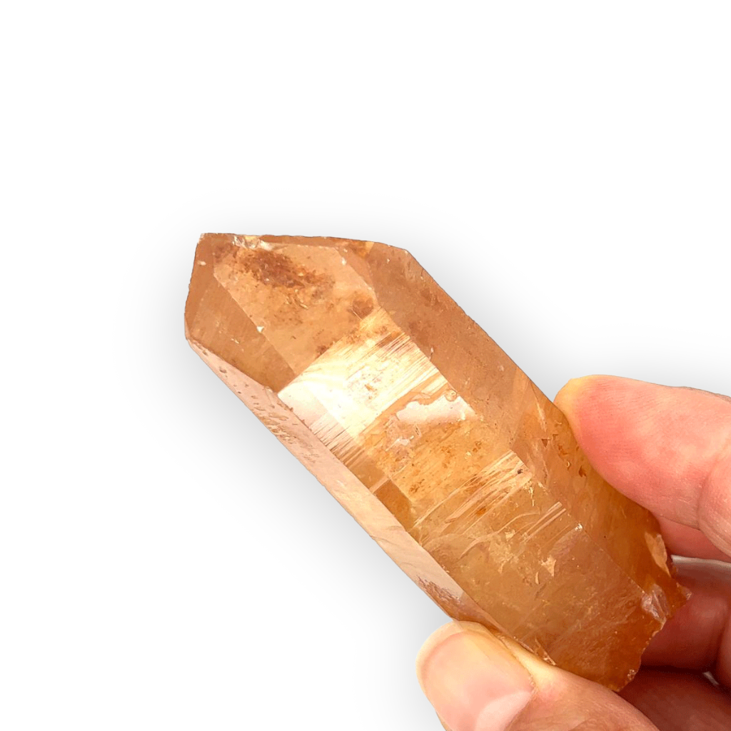 Tangerine Quartz Natural Point