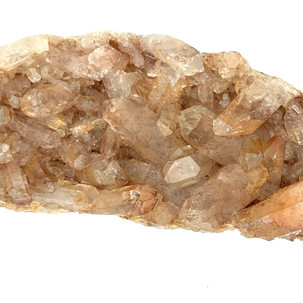 Natural Tangerine Quartz Cluster