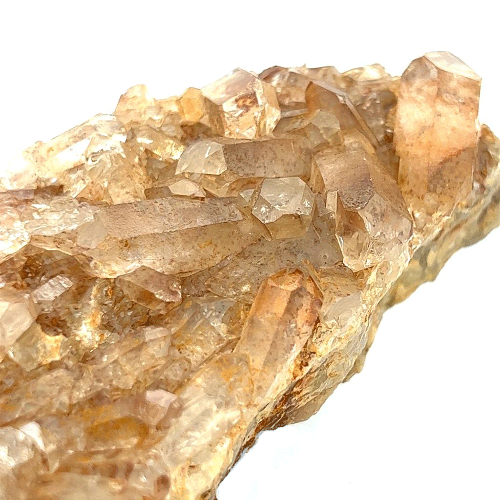 Natural Tangerine Quartz Cluster