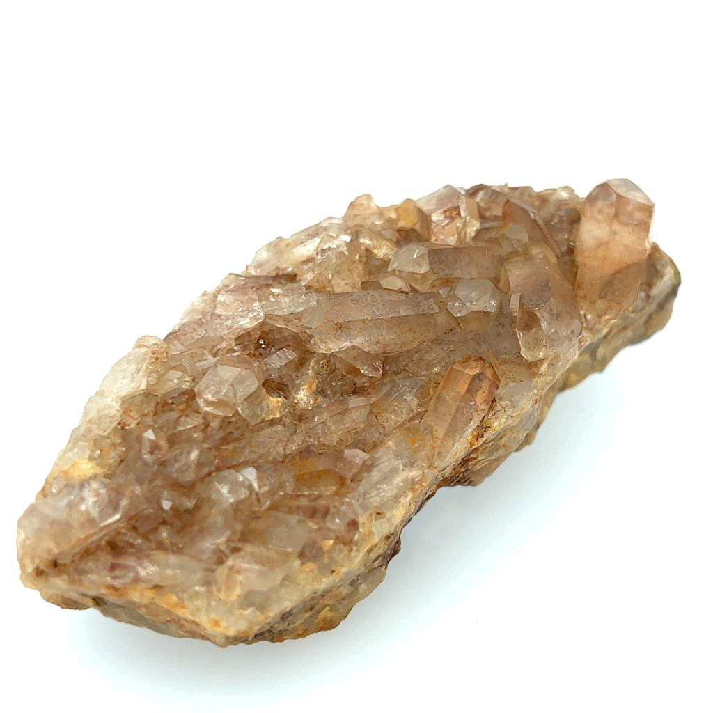 Natural Tangerine Quartz Cluster