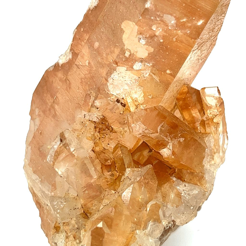 Raw Tangerine Quartz Cluster