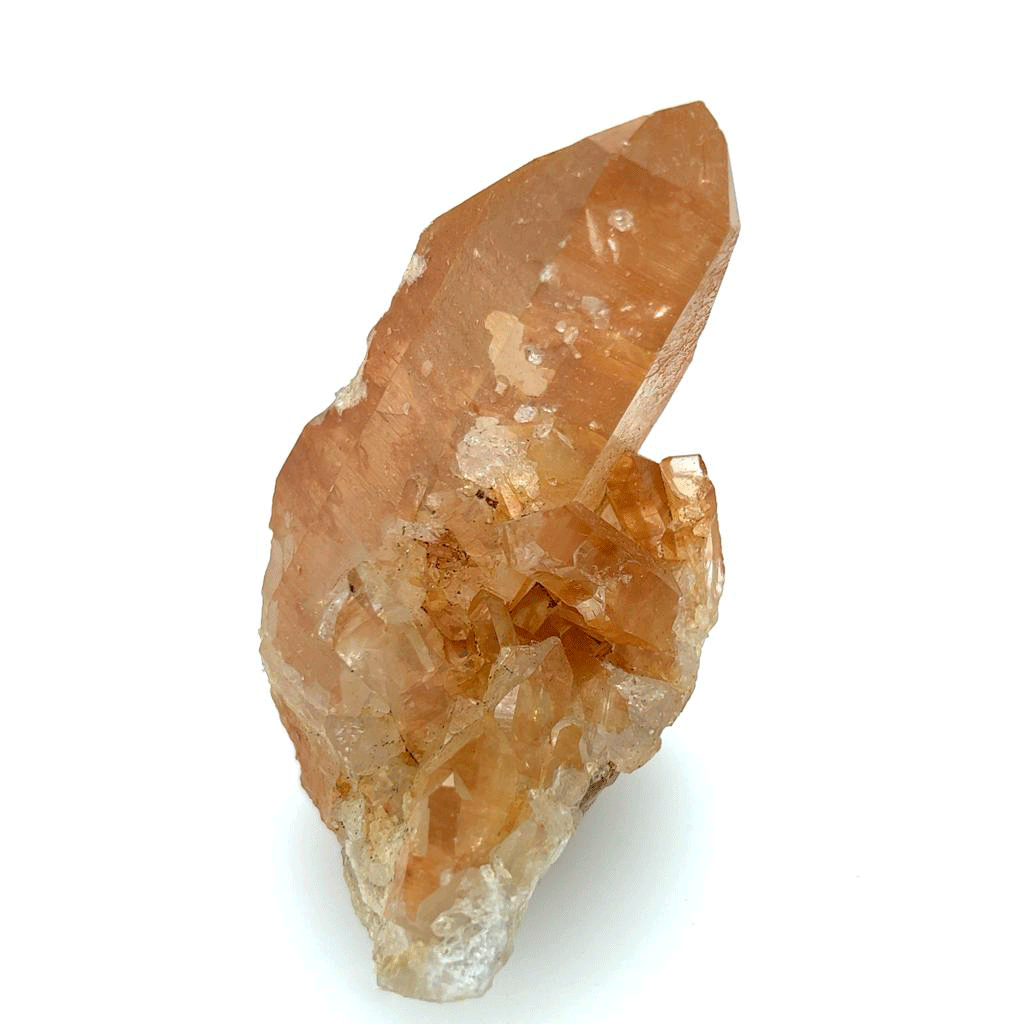 Raw Tangerine Quartz Cluster