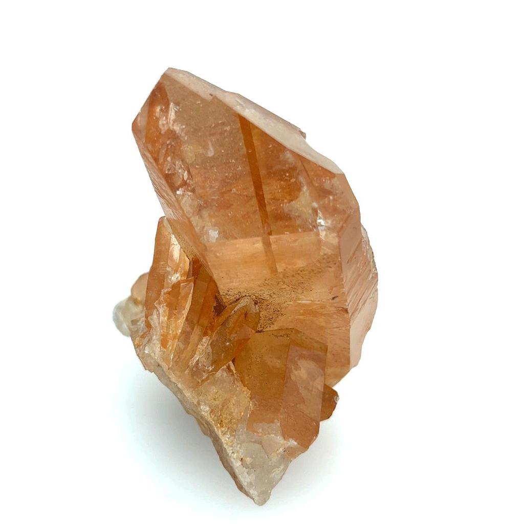 Raw Tangerine Quartz Cluster