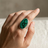 Sterling Silver Malachite Ring