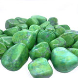 Green Howlite Tumbled Stone