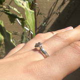 Sterling Silver Moldavite Ring