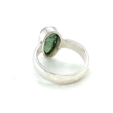 Moldavite Polished Ring