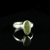 Moldavite Polished Ring