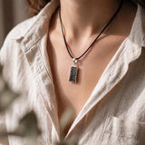 Moldavite Reversible Pendant