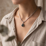 Raw Large Moldavite Pendant