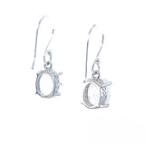Moonstone Filigree Sterling Silver Drop Earrings