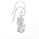Moonstone Filigree Sterling Silver Drop Earrings