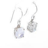 Moonstone Filigree Sterling Silver Drop Earrings