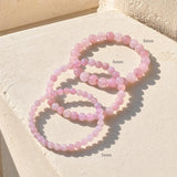 Morganite Bead Bracelet