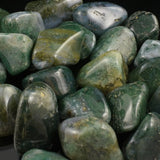 Moss Agate Tumbled Stones