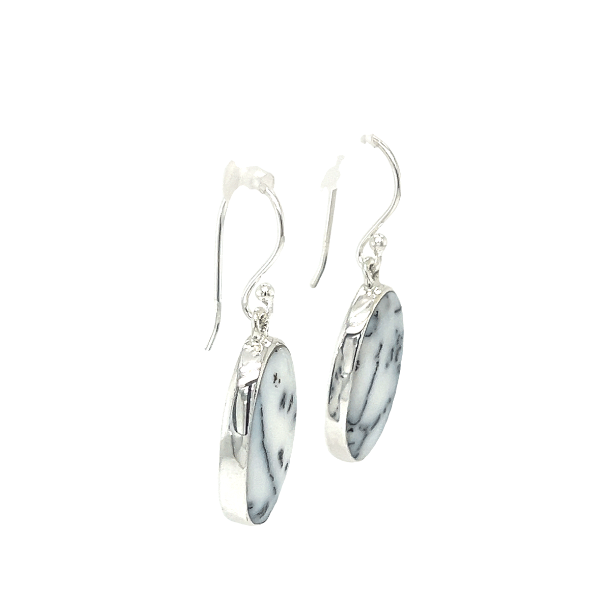 Dendritic Agate Drop Earrings