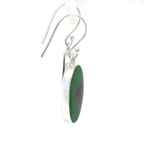 Oval Ruby Zoisite Earrings