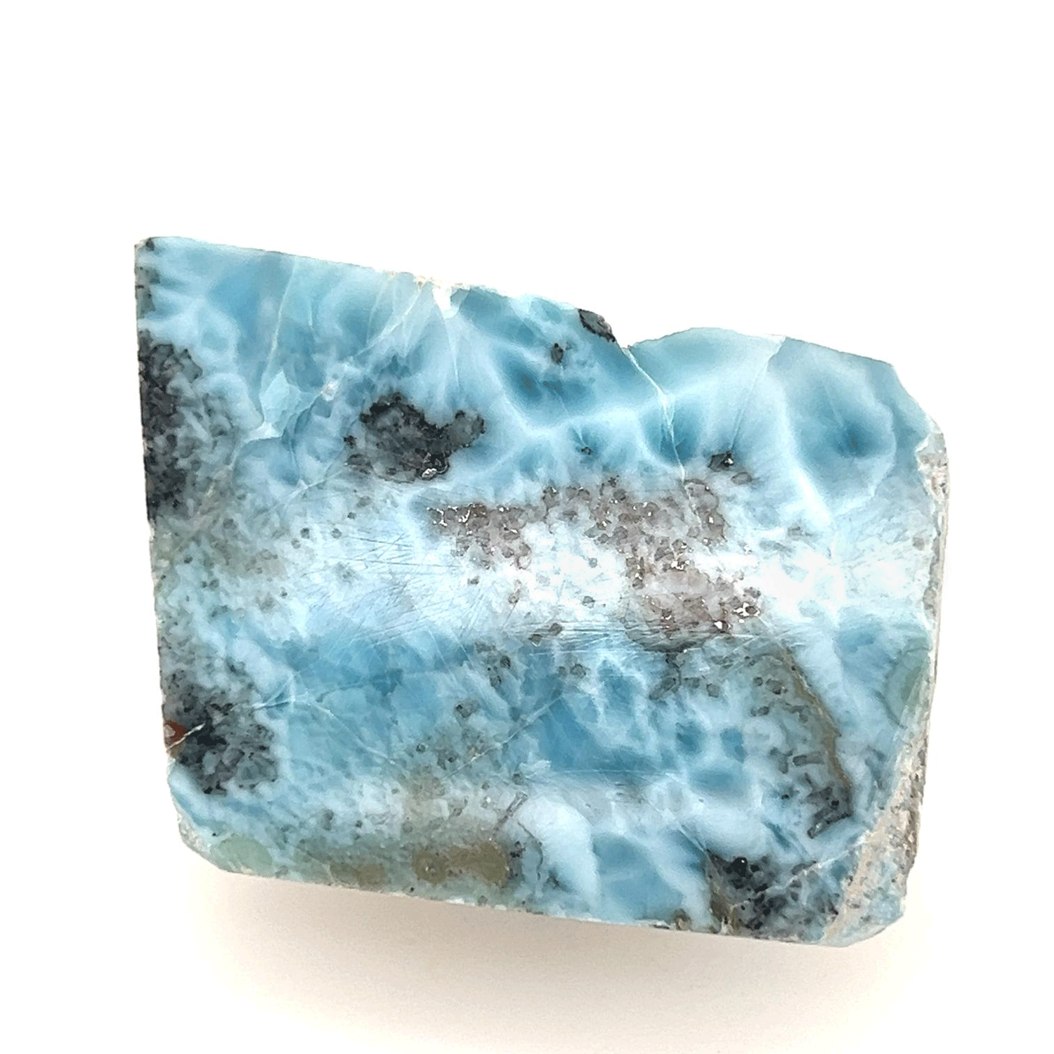 Semi-Polished Larimar Slab