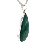 Statement Teardrop Malachite Pendant