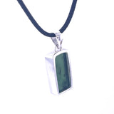 Rectangular Nephrite Jade Pendant