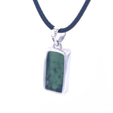 Rectangular Nephrite Jade Pendant