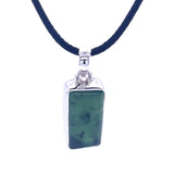Rectangular Nephrite Jade Pendant