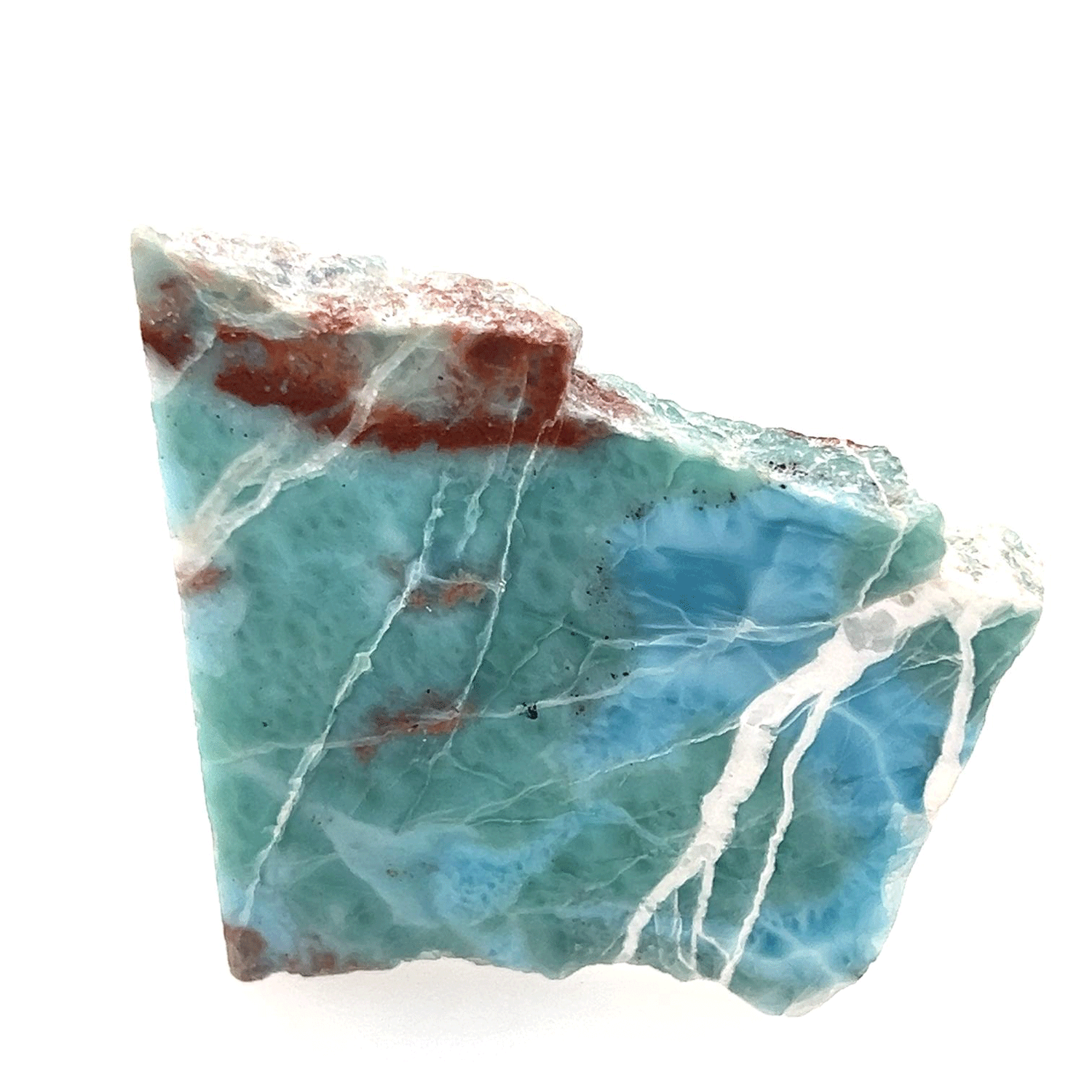 Semi Polished Larimar Slice