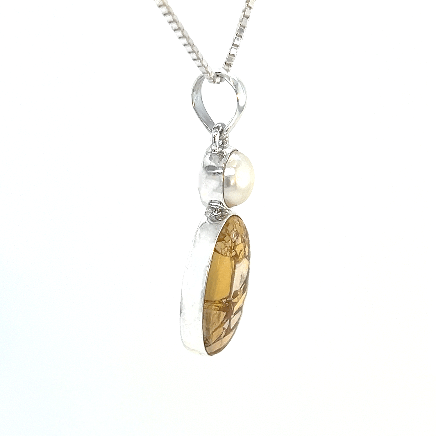 Picture Jasper Pearl Pendant