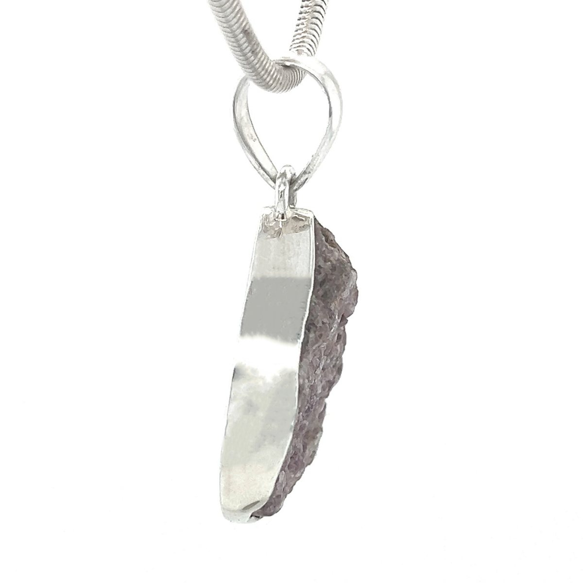 Raw Lepidolite Pendant