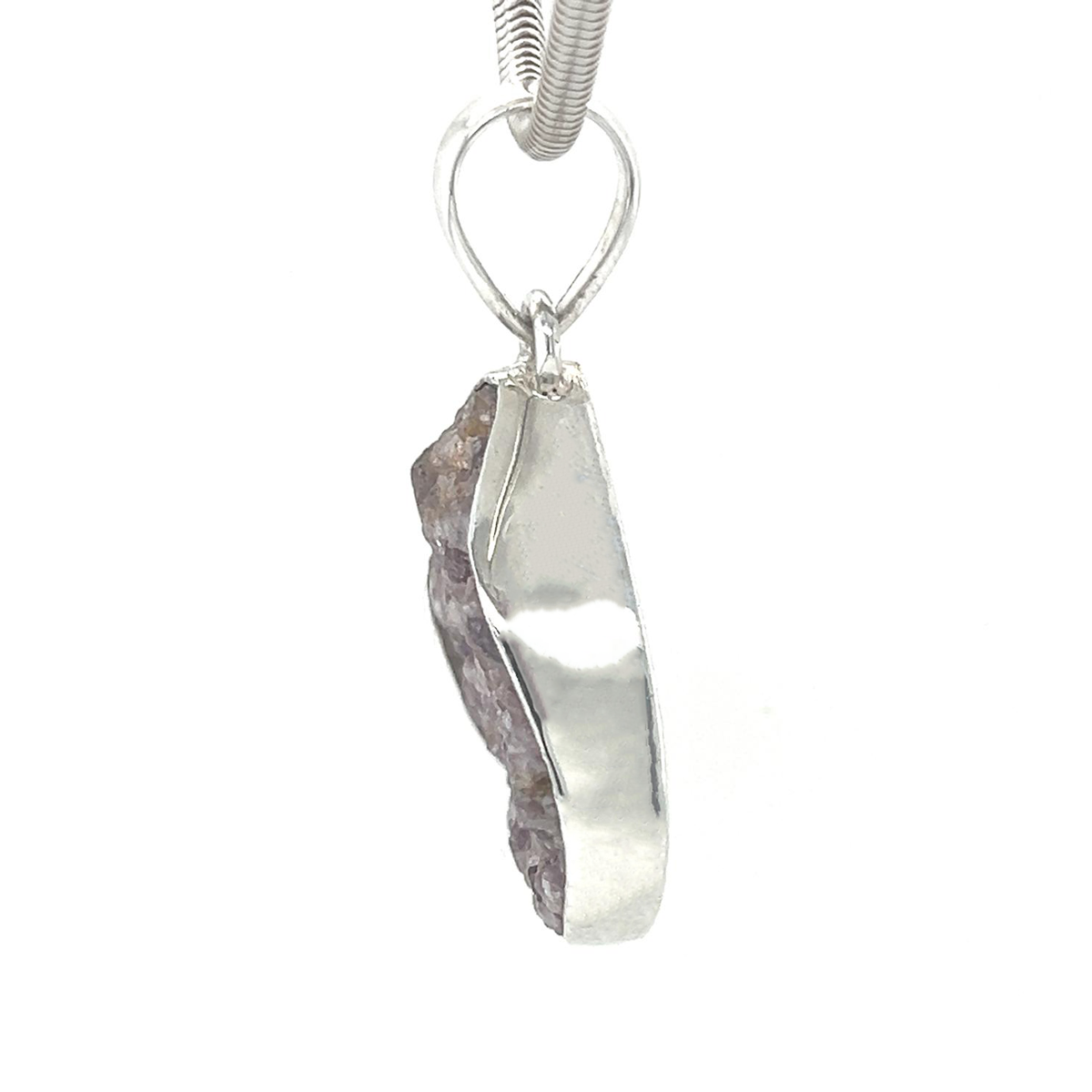 Raw Lepidolite Pendant