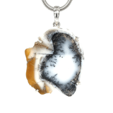 Dendritic Agate Slice Pendant