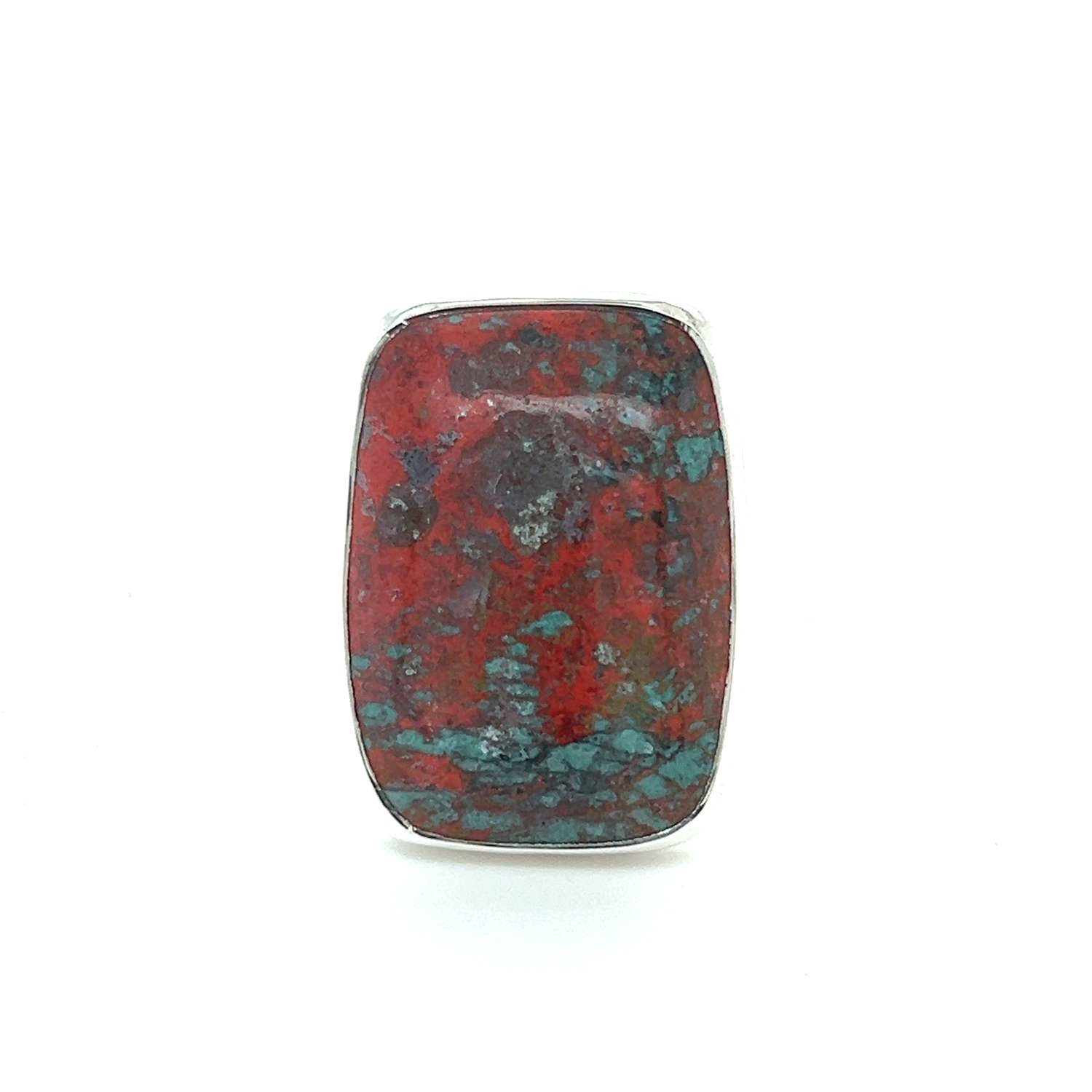 Adjustable Cuprite Chrysocolla Ring