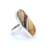 Picture Jasper Silver Ring